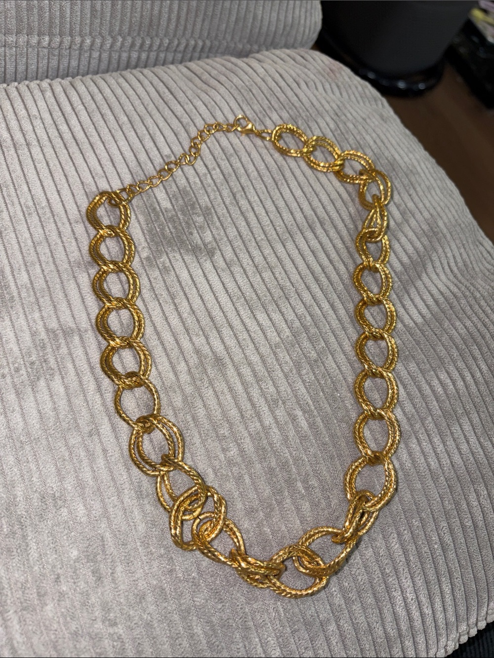 21- chunky Gold Chain Link Necklace - Women Jewelry